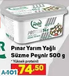 PINAR YARIM YAĞLI SÜZME PEYNİR • 500 G PINAR YARIM YAĞLI SÜZME PEYNİR • 500 G